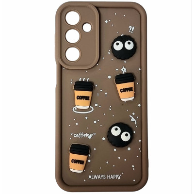 Накладка TPU Toys Case Always Happy для Samsung A16- коричневий Накладка TPU Toys Case Always Happy для Samsung A16- коричневий