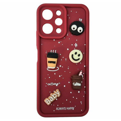 Накладка TPU Toys Case Always Happy для Xiaomi Redmi 12- червоний Накладка TPU Toys Case Always Happy для Xiaomi Redmi 12- червоний