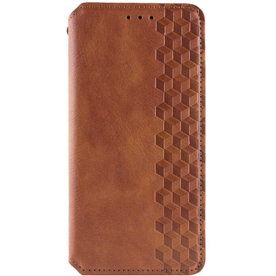 Чохол-книжка GETMAN Cubic для Xiaomi Redmi 13C 4G/5G / Poco C65- коричневий Чохол-книжка GETMAN Cubic для Xiaomi Redmi 13C 4G/5G / Poco C65- коричневий
