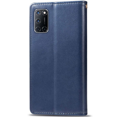 Чохол-книжка GETMAN Gallant шкіряний для Oppo A52 / A72 / A92- синій