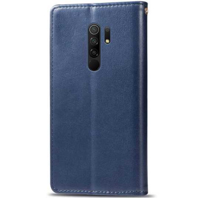 Чохол-книжка GETMAN Gallant шкіряний для Xiaomi Redmi 9- синій Чохол-книжка GETMAN Gallant шкіряний для Xiaomi Redmi 9- синій
