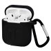 Чохол для Airpods 1/2 Full Case з карабіном- чорний