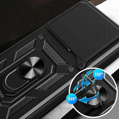 Протиударний чохол Camshield Serge Ring для Xiaomi Poco F6- чорний Протиударний чохол Camshield Serge Ring для Xiaomi Poco F6- чорний