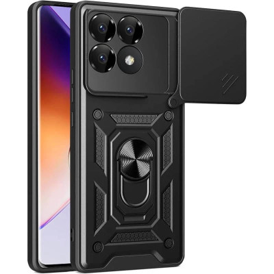 Протиударний чохол Camshield Serge Ring для Xiaomi Poco F6 Pro- чорний Протиударний чохол Camshield Serge Ring для Xiaomi Poco F6 Pro- чорний