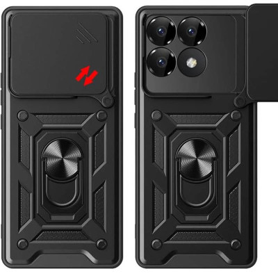 Протиударний чохол Camshield Serge Ring для Xiaomi Poco F6 Pro- чорний Протиударний чохол Camshield Serge Ring для Xiaomi Poco F6 Pro- чорний