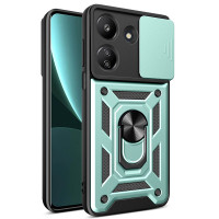Протиударний чохол Camshield Serge Ring для Xiaomi Redmi 13C 4G / Poco C65- зелений Протиударний чохол Camshield Serge Ring для Xiaomi Redmi 13C 4G / Poco C65- зелений