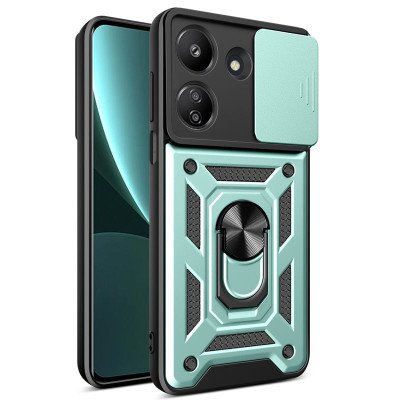 Протиударний чохол Camshield Serge Ring для Xiaomi Redmi 13C 4G / Poco C65- зелений Протиударний чохол Camshield Serge Ring для Xiaomi Redmi 13C 4G / Poco C65- зелений