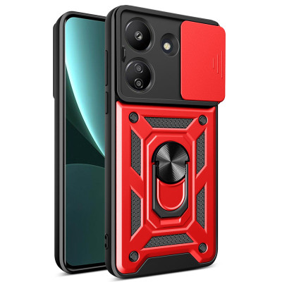 Протиударний чохол Camshield Serge Ring для Xiaomi Redmi 13C 4G / Poco C65- червоний Протиударний чохол Camshield Serge Ring для Xiaomi Redmi 13C 4G / Poco C65- червоний
