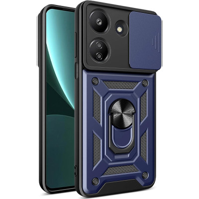 Протиударний чохол Camshield Serge Ring для Xiaomi Redmi 13C 4G / Poco C65- синій Протиударний чохол Camshield Serge Ring для Xiaomi Redmi 13C 4G / Poco C65- синій