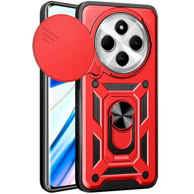 Протиударний чохол Camshield Serge Ring для Xiaomi Redmi 14C / Redmi A4 / Poco C75 / Poco M7 5G- червоний Протиударний чохол Camshield Serge Ring для Xiaomi Redmi 14C / Redmi A4 / Poco C75 / Poco M7 5G- червоний