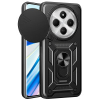 Протиударний чохол Camshield Serge Ring для Xiaomi Redmi 14C / Redmi A4 / Poco C75 / Poco M7 5G- чорний