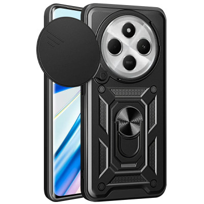 Протиударний чохол Camshield Serge Ring для Xiaomi Redmi 14C / Redmi A4 / Poco C75 / Poco M7 5G- чорний Протиударний чохол Camshield Serge Ring для Xiaomi Redmi 14C / Redmi A4 / Poco C75 / Poco M7 5G- чорний