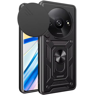 Протиударний чохол Camshield Serge Ring для Xiaomi Redmi A3- чорний Протиударний чохол Camshield Serge Ring для Xiaomi Redmi A3- чорний
