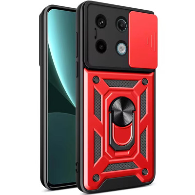 Протиударний чохол Camshield Serge Ring для Xiaomi Redmi Note 13 Pro 4G / Poco M6 Pro 4G / Redmi Note 14s- червоний Протиударний чохол Camshield Serge Ring для Xiaomi Redmi Note 13 Pro 4G / Poco M6 Pro 4G / Redmi Note 14s- червоний