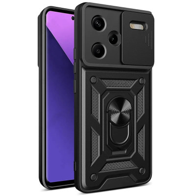 Протиударний чохол Camshield Serge Ring для Xiaomi Redmi Note 13 Pro Plus- чорний Протиударний чохол Camshield Serge Ring для Xiaomi Redmi Note 13 Pro Plus- чорний