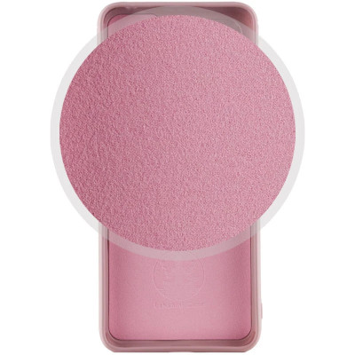 Накладка (з мікрофіброю) Silicone Cover Lakshmi Full Camera для Motorola Edge 50 Pro- рожевий пісок