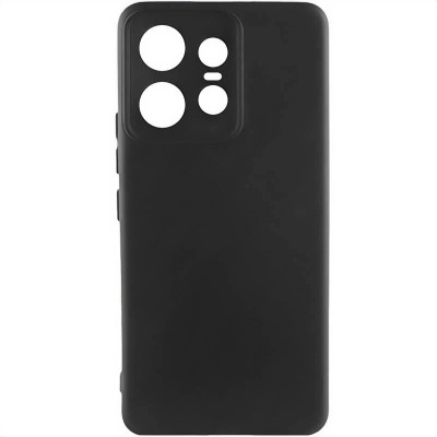Накладка (з мікрофіброю) Silicone Cover Lakshmi Full Camera для Motorola Edge 50 Pro- чорний