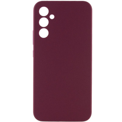 Накладка (з мікрофіброю) Silicone Cover Lakshmi Full Camera для Samsung S24 FE- марсала