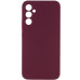 Накладка (з мікрофіброю) Silicone Cover Lakshmi Full Camera для Samsung S24 FE- марсала