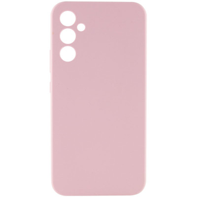 Накладка (з мікрофіброю) Silicone Cover Lakshmi Full Camera для Samsung S24 FE- рожевий пісок