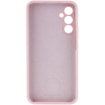 Накладка (з мікрофіброю) Silicone Cover Lakshmi Full Camera для Samsung S24 FE- рожевий пісок