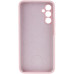 Накладка (з мікрофіброю) Silicone Cover Lakshmi Full Camera для Samsung S24 FE- рожевий пісок