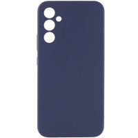 Накладка (з мікрофіброю) Silicone Cover Lakshmi Full Camera для Samsung S24 FE- темно-синій