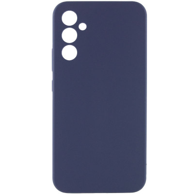 Накладка (з мікрофіброю) Silicone Cover Lakshmi Full Camera для Samsung S24 FE- темно-синій