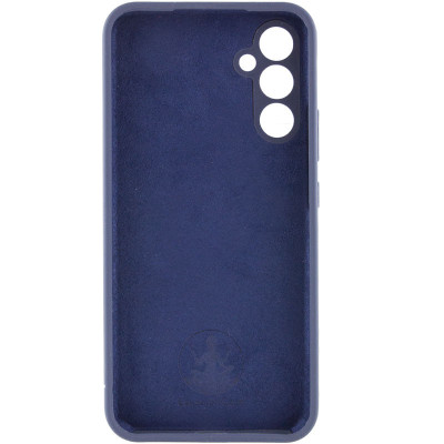 Накладка (з мікрофіброю) Silicone Cover Lakshmi Full Camera для Samsung S24 FE- темно-синій