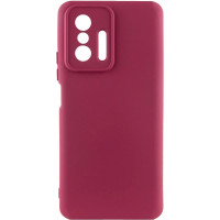 Накладка (з мікрофіброю) Silicone Cover Lakshmi Full Camera для Xiaomi 11T / 11T Pro- марсала