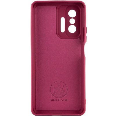 Накладка (з мікрофіброю) Silicone Cover Lakshmi Full Camera для Xiaomi 11T / 11T Pro- марсала