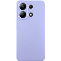 Накладка (з мікрофіброю) Silicone Cover Lakshmi Full Camera для Xiaomi Redmi Note 13 5G- бузковий