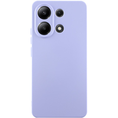 Накладка (з мікрофіброю) Silicone Cover Lakshmi Full Camera для Xiaomi Redmi Note 13 5G- бузковий