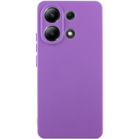 Накладка (з мікрофіброю) Silicone Cover Lakshmi Full Camera для Xiaomi Redmi Note 13 5G- фіолетовий