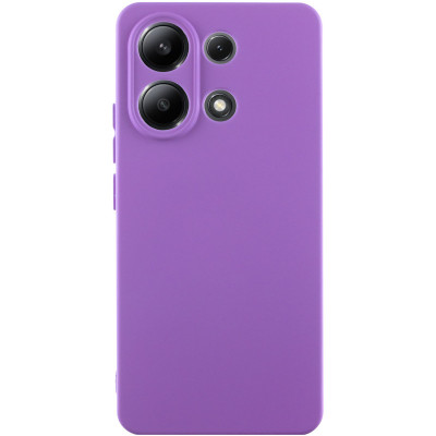 Накладка (з мікрофіброю) Silicone Cover Lakshmi Full Camera для Xiaomi Redmi Note 13 5G- фіолетовий
