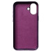 Накладка Leather with Magnetic iPhone 16- сливовий Накладка Leather with Magnetic iPhone 16- сливовий