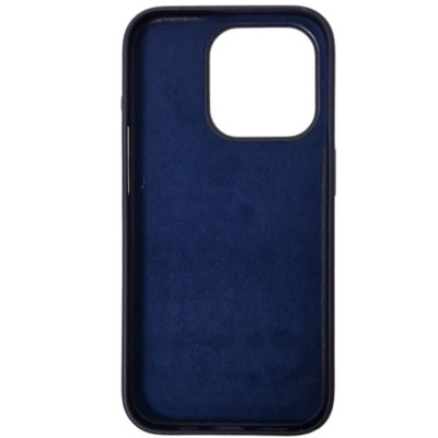 Накладка Leather with Magnetic iPhone 16 Pro- темно-синій Накладка Leather with Magnetic iPhone 16 Pro- темно-синій
