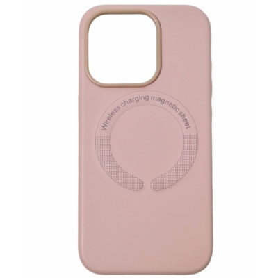 Накладка Leather with Magnetic iPhone 16 Pro- рожевий пісок Накладка Leather with Magnetic iPhone 16 Pro- рожевий пісок