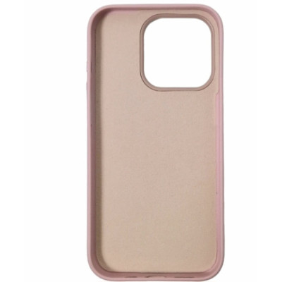 Накладка Leather with Magnetic iPhone 16 Pro- рожевий пісок
