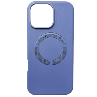Накладка Leather with Magnetic iPhone 16 Pro- гліцинія Накладка Leather with Magnetic iPhone 16 Pro- гліцинія