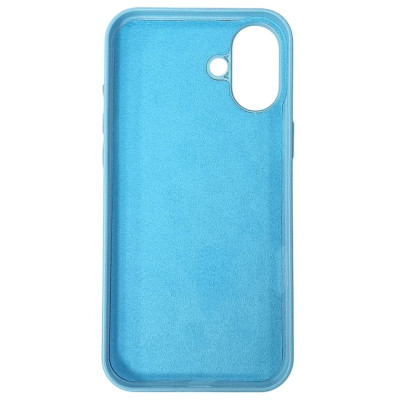 Накладка Leather with Magnetic iPhone 16 Plus- блакитний Накладка Leather with Magnetic iPhone 16 Plus- блакитний