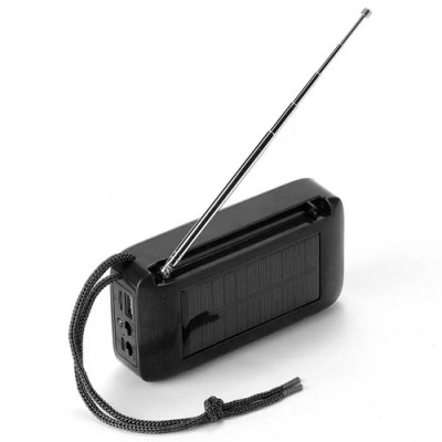 Bluetooth колонка TG368 (гучний зв'язок, радіо, сонячна панель)- чорний