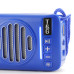 Bluetooth колонка TG368 (гучний зв'язок, радіо, сонячна панель)- синій
