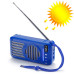 Bluetooth колонка TG368 (гучний зв'язок, радіо, сонячна панель)- синій