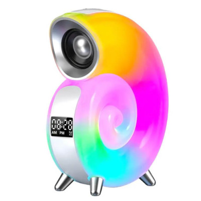 Настільна лампа-нічник N70 з RGB підсвічуванням, бездротовою зарядкою та вбудованою Bluetooth колонкою Настільна лампа-нічник N70 з RGB підсвічуванням, бездротовою зарядкою та вбудованою Bluetooth колонкою