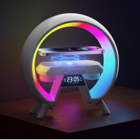 Настільна лампа-нічник XM-X63 з RGB підсвічуванням, бездротовою зарядкою та вбудованою Bluetooth колонкою Настільна лампа-нічник XM-X63 з RGB підсвічуванням, бездротовою зарядкою та вбудованою Bluetooth колонкою