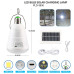 Лампочка LED світлодіодна з акумулятором FA-3630 (28W, E27, 2x18650, сонячна панель, крюк, ЗП microUSB)