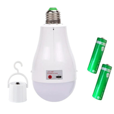 Лампочка LED світлодіодна з акумулятором FA-3920 Pro (20W, E27, 2x18650, ковпачок-кемпинг) Лампочка LED світлодіодна з акумулятором FA-3920 Pro (20W, E27, 2x18650, ковпачок-кемпинг)