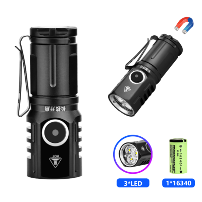 Ліхтарик 536-3LED, 1х16340A, індикація заряда, ЗП Type-C, магніт Ліхтарик 536-3LED, 1х16340A, індикація заряда, ЗП Type-C, магніт
