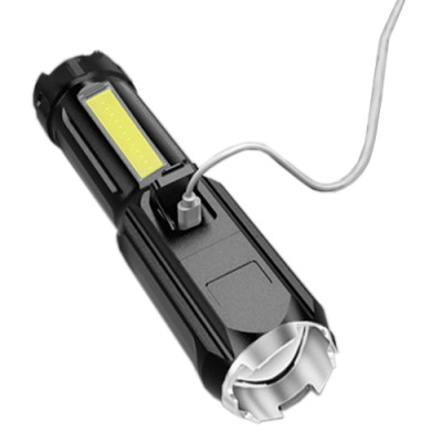 Ліхтарик 81022-XPE+COB, Li-Ion акумулятор, zoom, ЗП Type-C Ліхтарик 81022-XPE+COB, Li-Ion акумулятор, zoom, ЗП Type-C